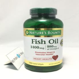 Dầu cá Natures Bounty Fish Oil 1400 mg Omega 3