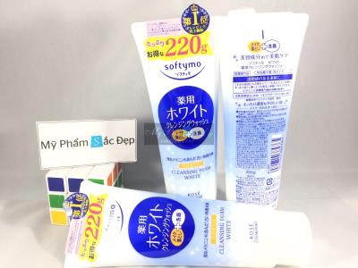 Sữa rửa mặt Kose Softymo Nhật Bản White 220g