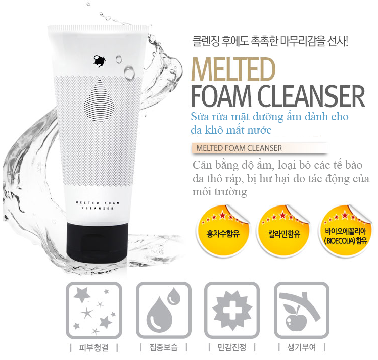 Sữa rửa mặt dưỡng ẩm Milky Dress Melted Foam Cleanser-1