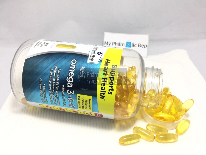 Viên dầu cá Supports Heart Health Omega 3 6 9-2