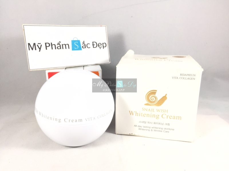 Kem làm trắng chống lão hóa tinh chất ốc sên Snail Wish Bidameun 50ml-1