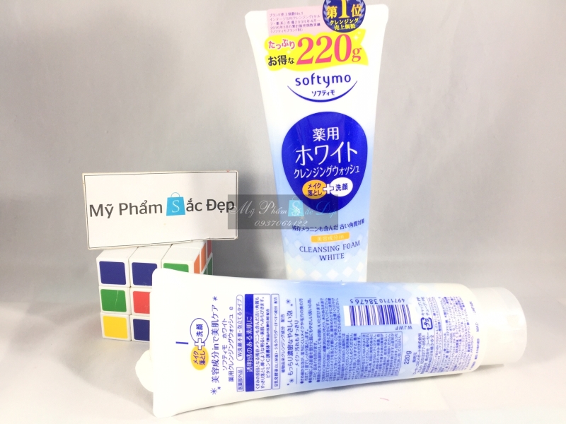 Sữa rửa mặt Kose Softymo Nhật Bản White 220g-0