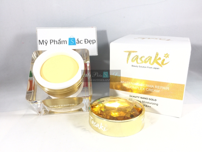 Kem Tasaki dưỡng trắng da & chống lão hóa vàng nano 25g-2