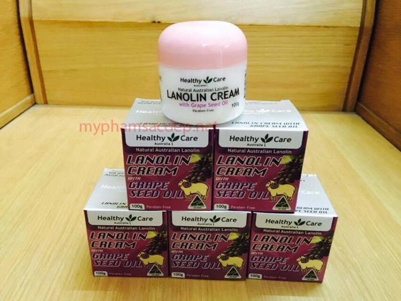 Bán kem dưỡng da Healthy Care Lanolin Cream with Grape Seed Oil tphcm - 02