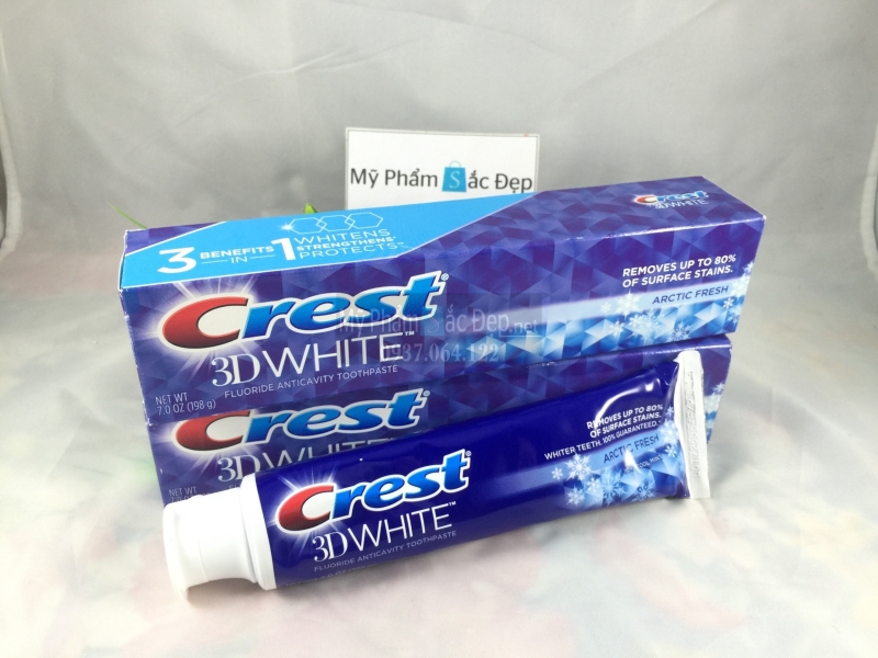 Kem đánh răng làm trắng răng Crest 3D white 198g giá tốt ở tphcm-01