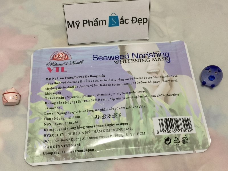 Miếng đắp mặt nạ rong biển seaweed norishing VTL giá sỉ tại tphcm - 03