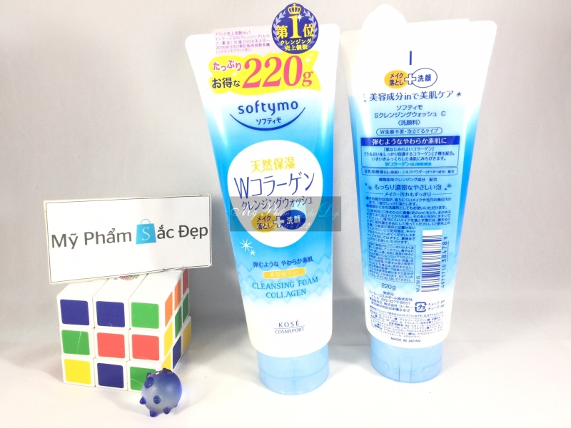 Sữa rửa mặt Kose Softymo Nhật Bản collagen 220g giá sỉ tại tphcm - 01