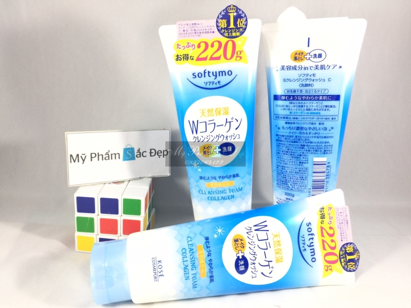 Sữa rửa mặt Kose Softymo Nhật Bản collagen 220g giá sỉ tại tphcm - 02