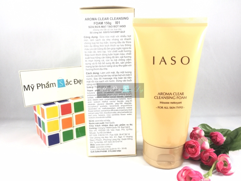 Sữa rửa mặt Hàn Quốc IASO thích hợp cho mọi loại da hàng chính hãng - 02