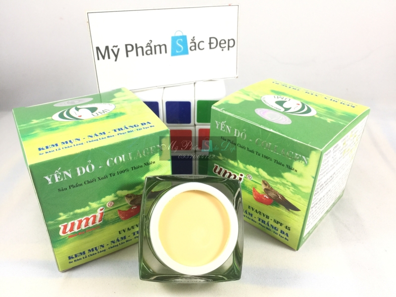 Kem yến đỏ UMI Collagen ngừa mụn nám trắng da 15g giá tốt nhất tphcm - 03